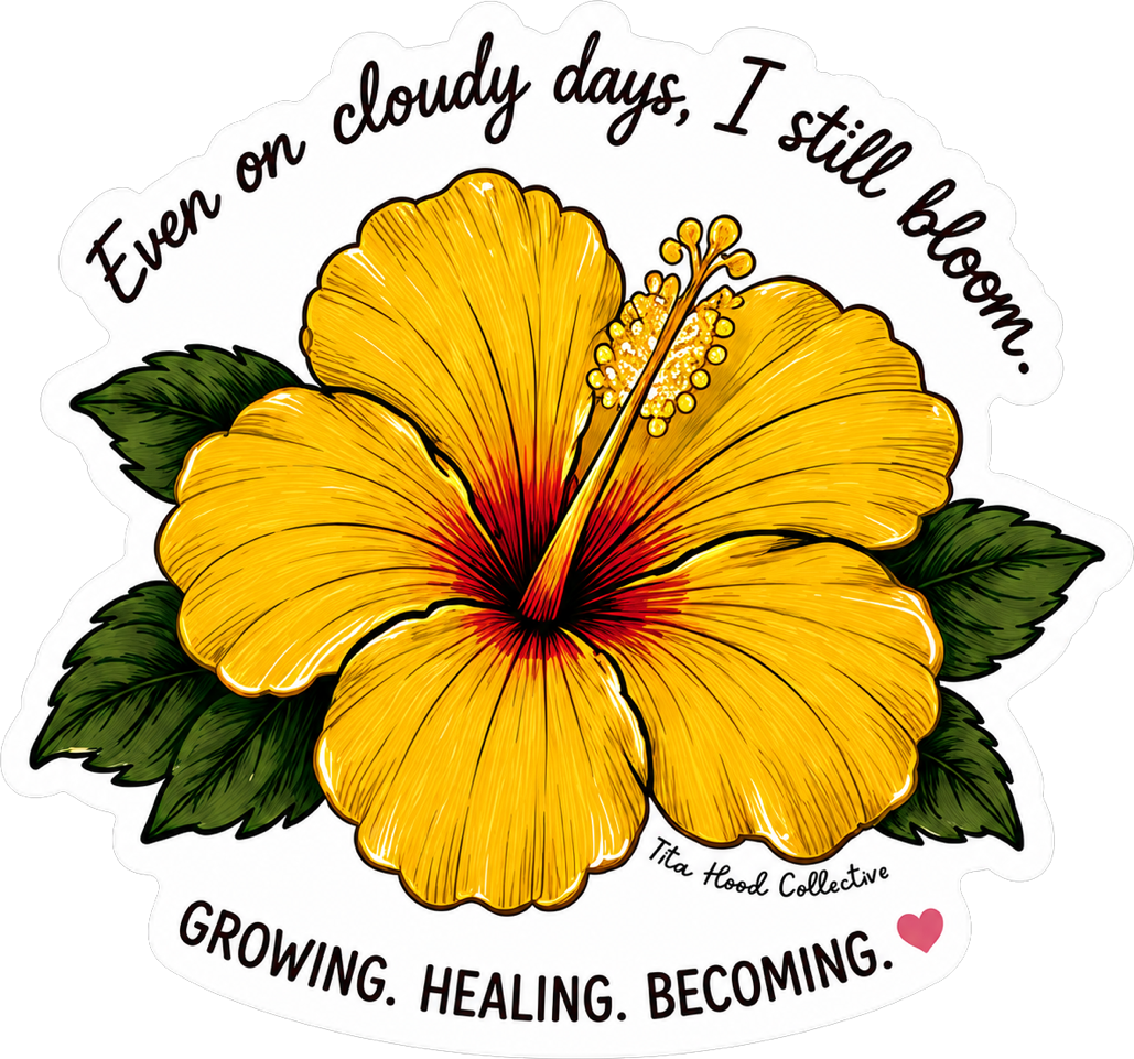 Yellow Hibiscus Sticker