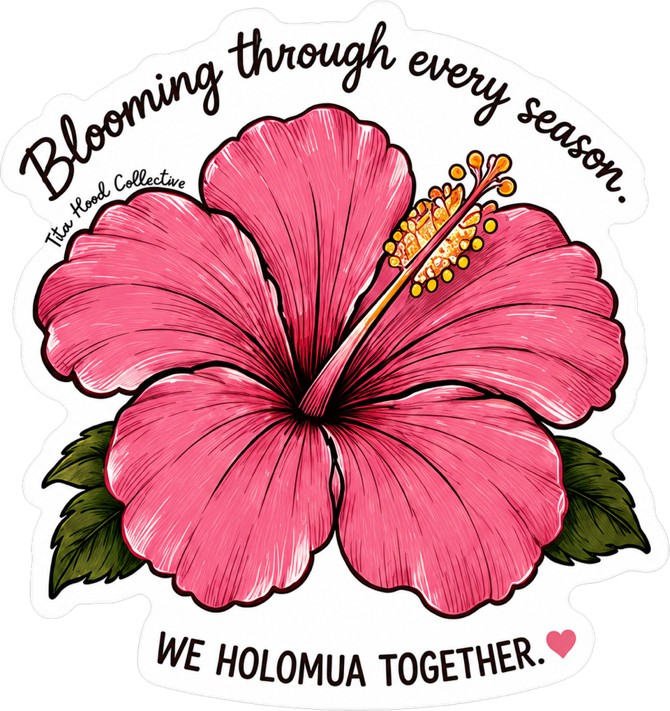 Pink Hibiscus Sticker