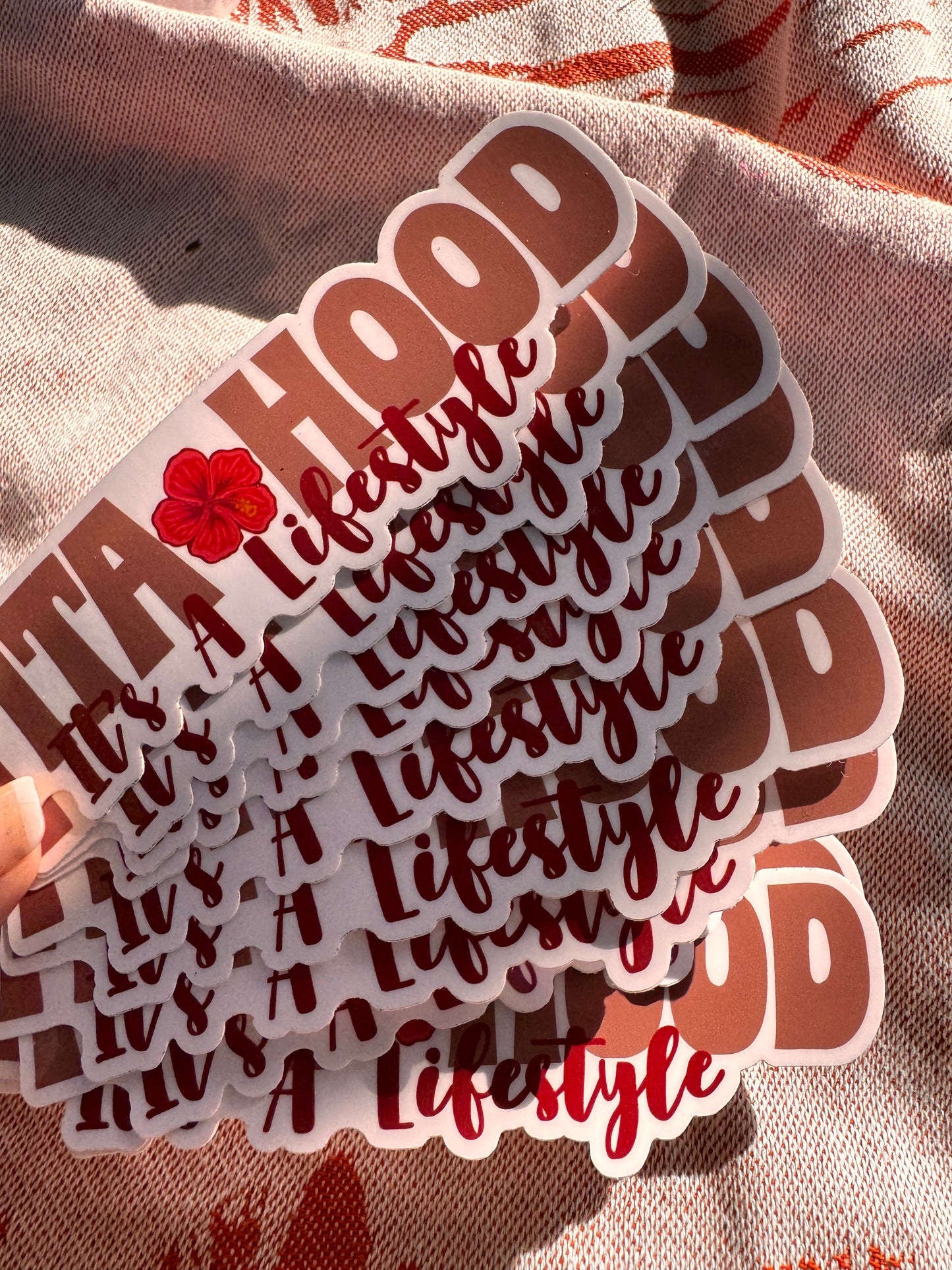 Tita Hood Its A Lifestyle vinyl sticker