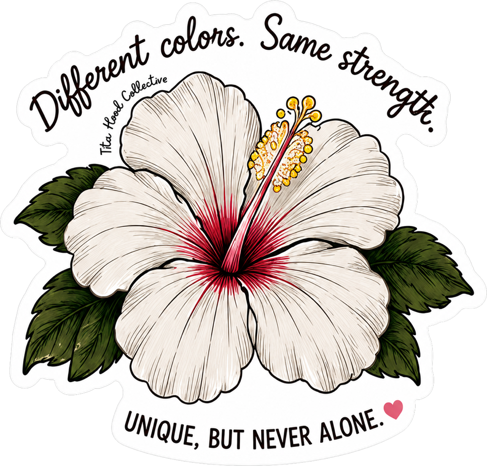 White Hibiscus Sticker