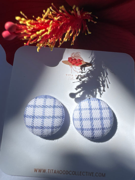 Lavender Palaka Studs