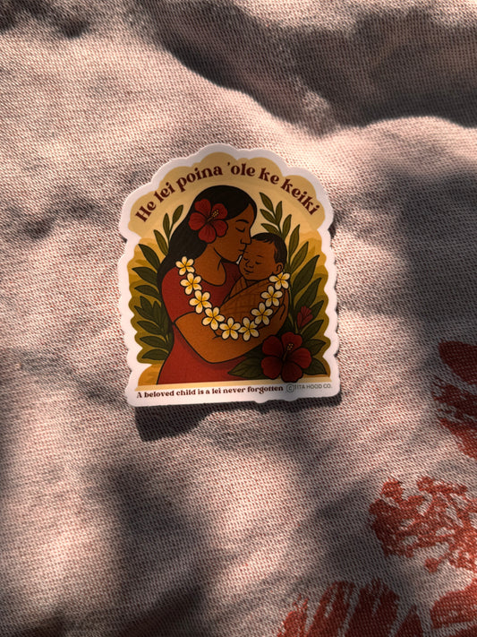 He lei Poina ‘ole sticker