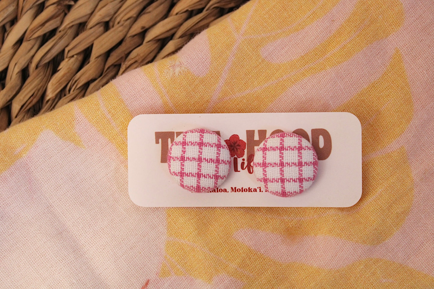 Pink Palaka Studs