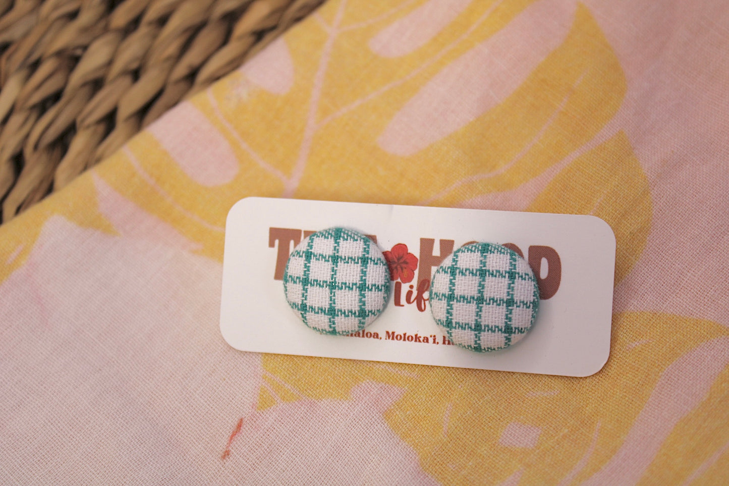 Teal Palaka Studs