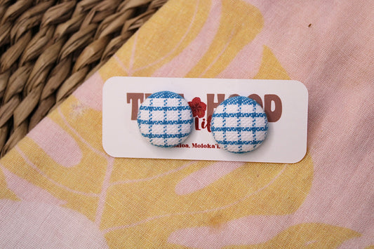 Electric Blue Palaka Studs